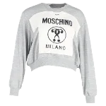 Grey Cotton Moschino Sweater