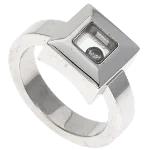 Silver White Gold Chopard Ring