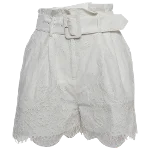 White Cotton Self Portrait Shorts