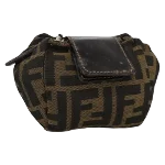 Brown Canvas Fendi Pouch