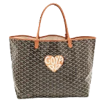 Brown Leather Goyard St Louis Tote