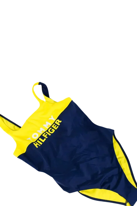 Yellow Polyester Tommy Hilfiger Swimsuit