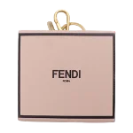 Pink Fabric Fendi Key Chain