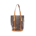 Brown Canvas Louis Vuitton Bucket Bag