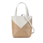 Beige Leather Loewe Tote