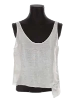 White Fabric Armani Top