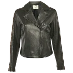 Black Leather Fendi Jacket