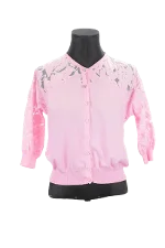 Pink Cotton Blumarine Sweater