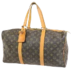 Brown Canvas Louis Vuitton Sac Souple