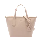 Pink Leather Furla Handbag