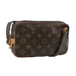 Brown Canvas Louis Vuitton Pochette Marly Bandouliere