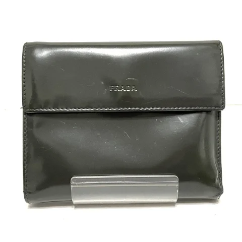 Green Leather Prada Wallet
