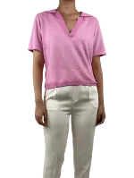 Pink Fabric Allude Top