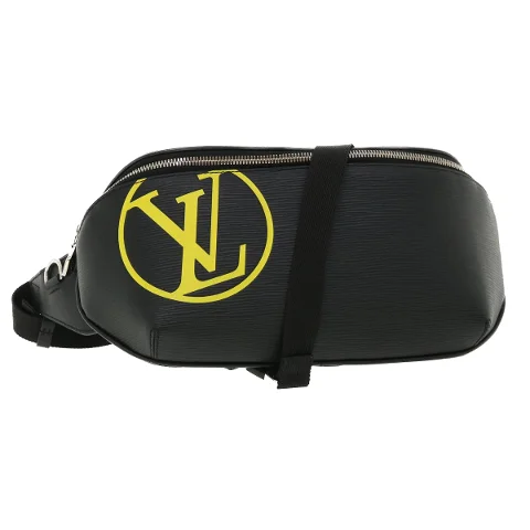 Black Leather Louis Vuitton Belt Bags