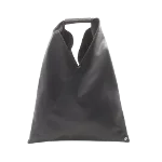 Black Leather Maison Margiela Tote