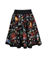 Black Cotton Alice + Olivia Skirt