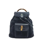 Black Suede Gucci Backpack