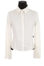 White Cotton Versace Shirt