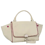 White Leather Céline Trapeze