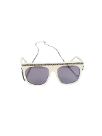 White Fabric Stella McCartney Sunglasses