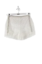 White Cotton Maje Shorts