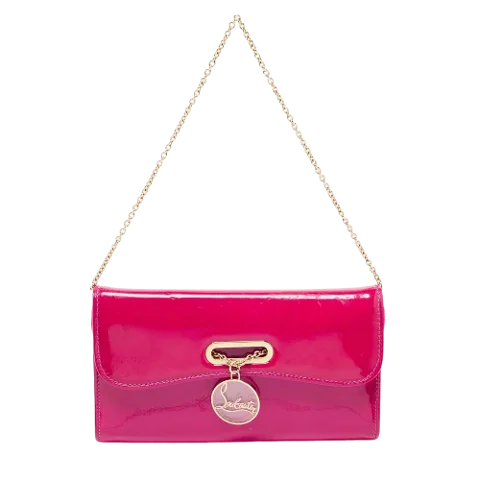 Pink Leather Christian Louboutin Clutch