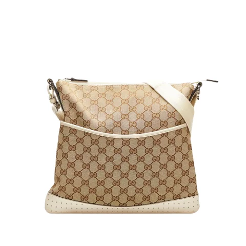 Beige Canvas Gucci Crossbody Bag