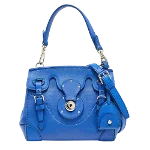 Blue Leather Ralph Lauren Handbag