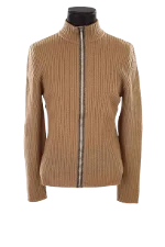 Brown Knit Gerard Darel Jacket