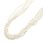 White Fabric Mikimoto Necklace