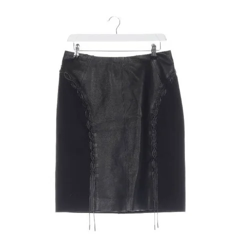 Black Leather Karl Lagerfeld Skirt