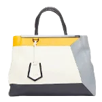 Yellow Leather Fendi Tote