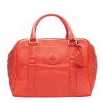 Red Leather Mulberry Travel Bag