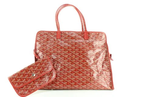 Red Leather Goyard Handbag