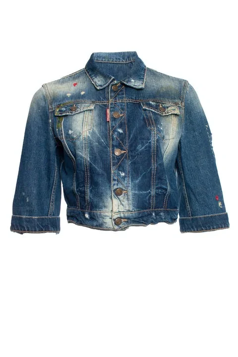 Blue Cotton Dsquared2 Jacket