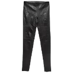 Black Leather Balenciaga Pants