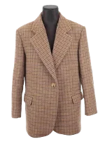 Brown Fabric Sandro Coat