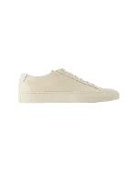 Beige Leather Common Projects Sneakers