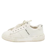 White Leather Prada Sneakers