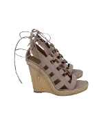 Beige Leather Aquazzura Sandals