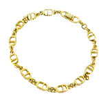 Gold Fabric Dior Bracelet