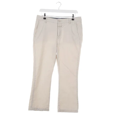 White Cotton Closed Pants