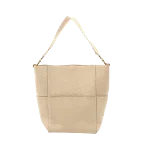 Beige Leather Celine Big Bag Bucket