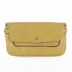 Beige Leather Cartier Pouch
