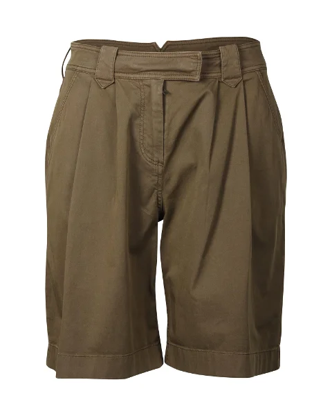 Brown Cotton Burberry Shorts