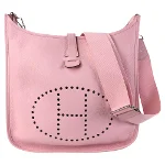 Pink Leather Hermès Evelyne