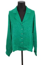 Green Silk Yves Saint Laurent Shirt