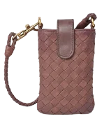 Purple Leather Bottega Veneta Crossbody Bag