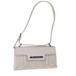 Beige Canvas Bvlgari Shoulder Bag