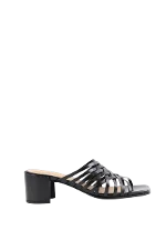 Black Leather Free lance Sandal